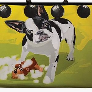 Button It Up Cloth Tote Wrap- French Bulldog